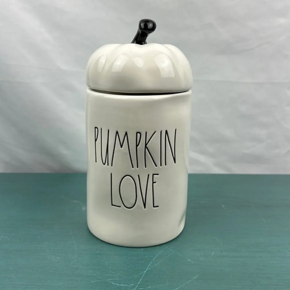 NWT Rae dunn‎ pumpkin love candle fall